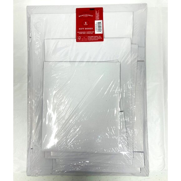 Wondershop 5 Count Gift Boxes Set - 2 Blouse 1 Garment 1 Shirt 1 China Box - Picture 2 of 2